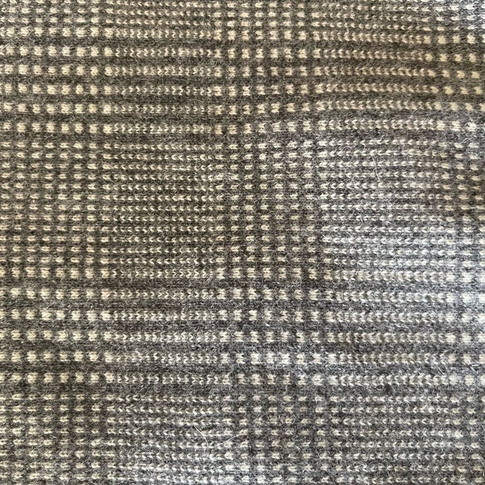 Titti dell’Acqua vintage grey plaid midi pencil skirt 100% cashmere made n Italy - Picture 10 of 11